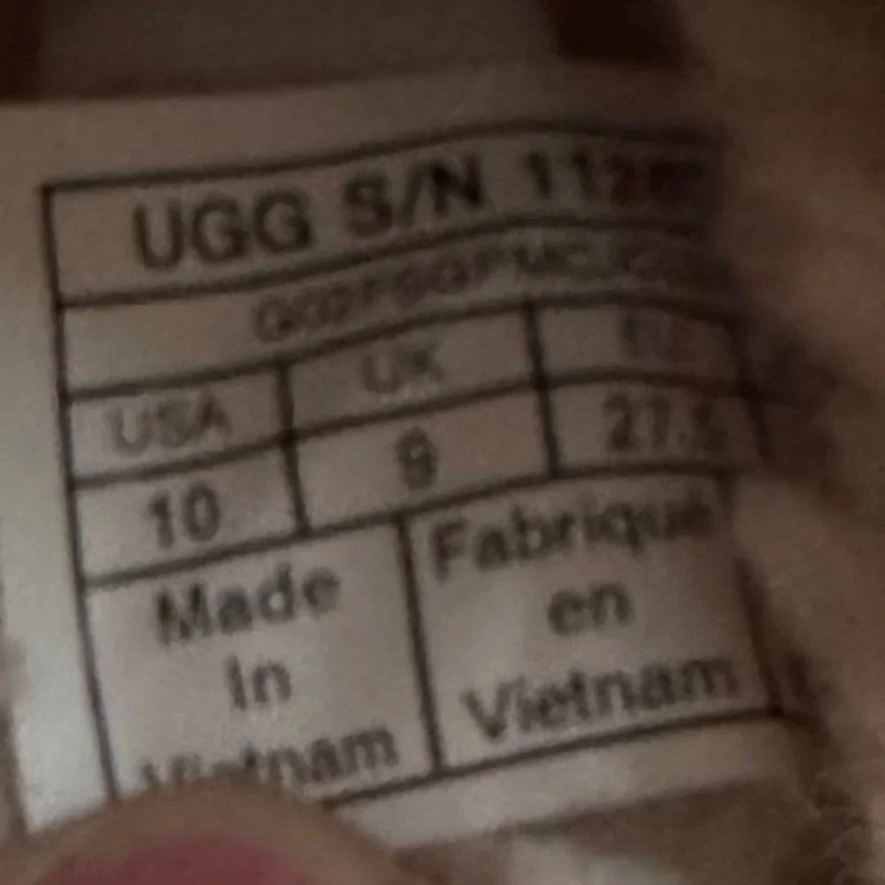 UGG Tasman Slippers Toddler Kids Size 10 Chestnut Suede Sheepskin Slip On Shoes
